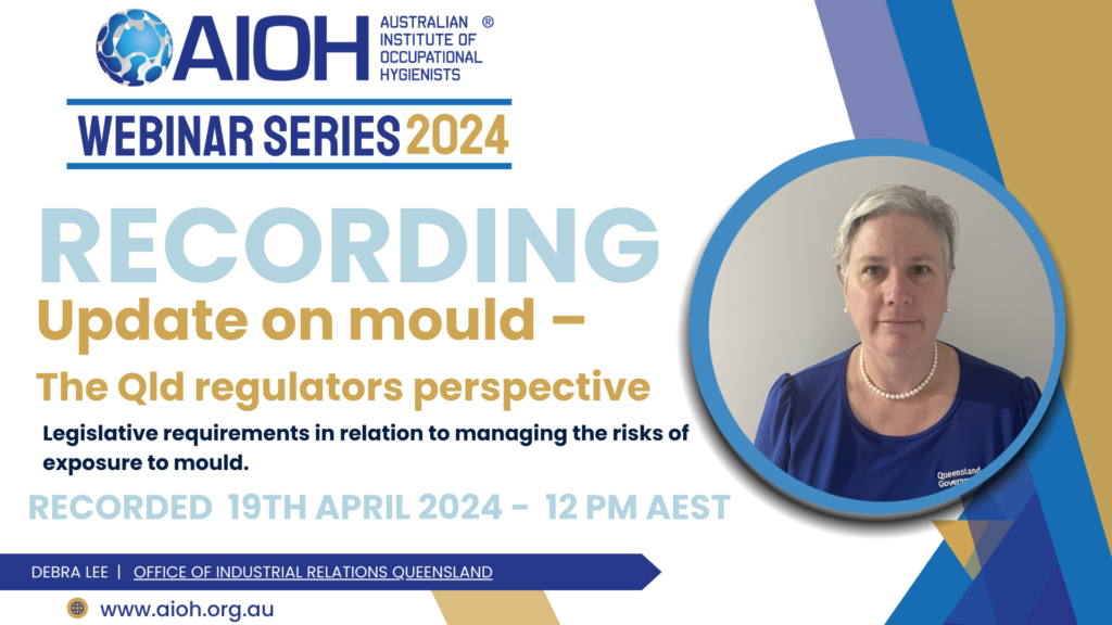 Webinar Recording - Recording Update on mould - Qld- Recorded 19 April 24