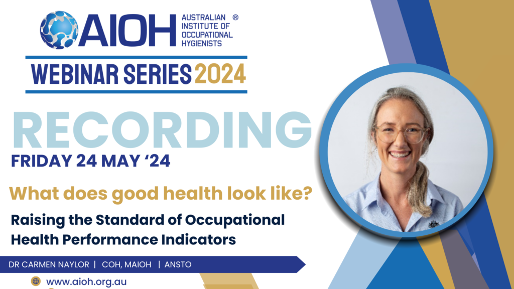 Webinar Recording - What does good health look like? - Recording 24/05/24